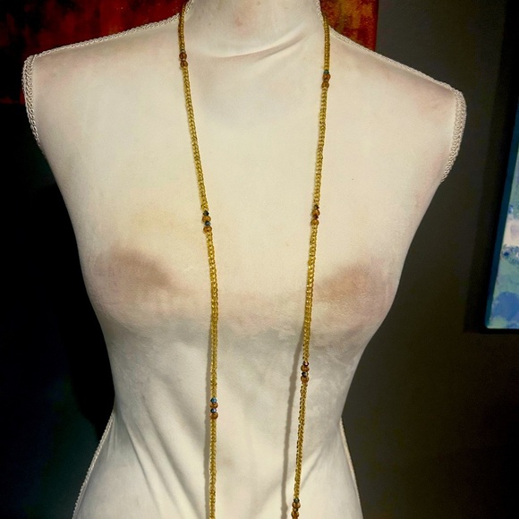 Single strand  tie-on waist beads 38 Inches Length - Picture 6 of 8